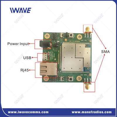 โมดูล Mesh IP แบบไร้สาย OEM สําหรับการถ่ายทอดวิดีโอ HD / UAV และ UGV