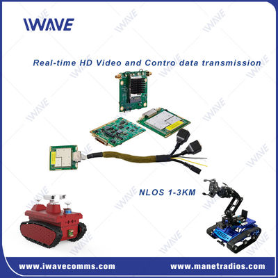 ซื้อ FHSS Ultra Miniature Digital Video Transceiver ระยะทาง 20 กม สําหรับ UGV / โรบอต การผลิตออนไลน์