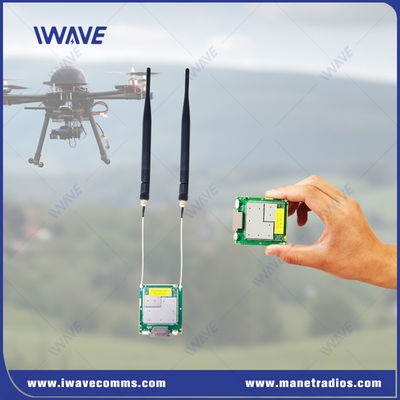 มินิทัวร์ Tri Band IP MESH เครื่องส่งวิดีโอ Drone 10km FHSS ในระดับ PCB